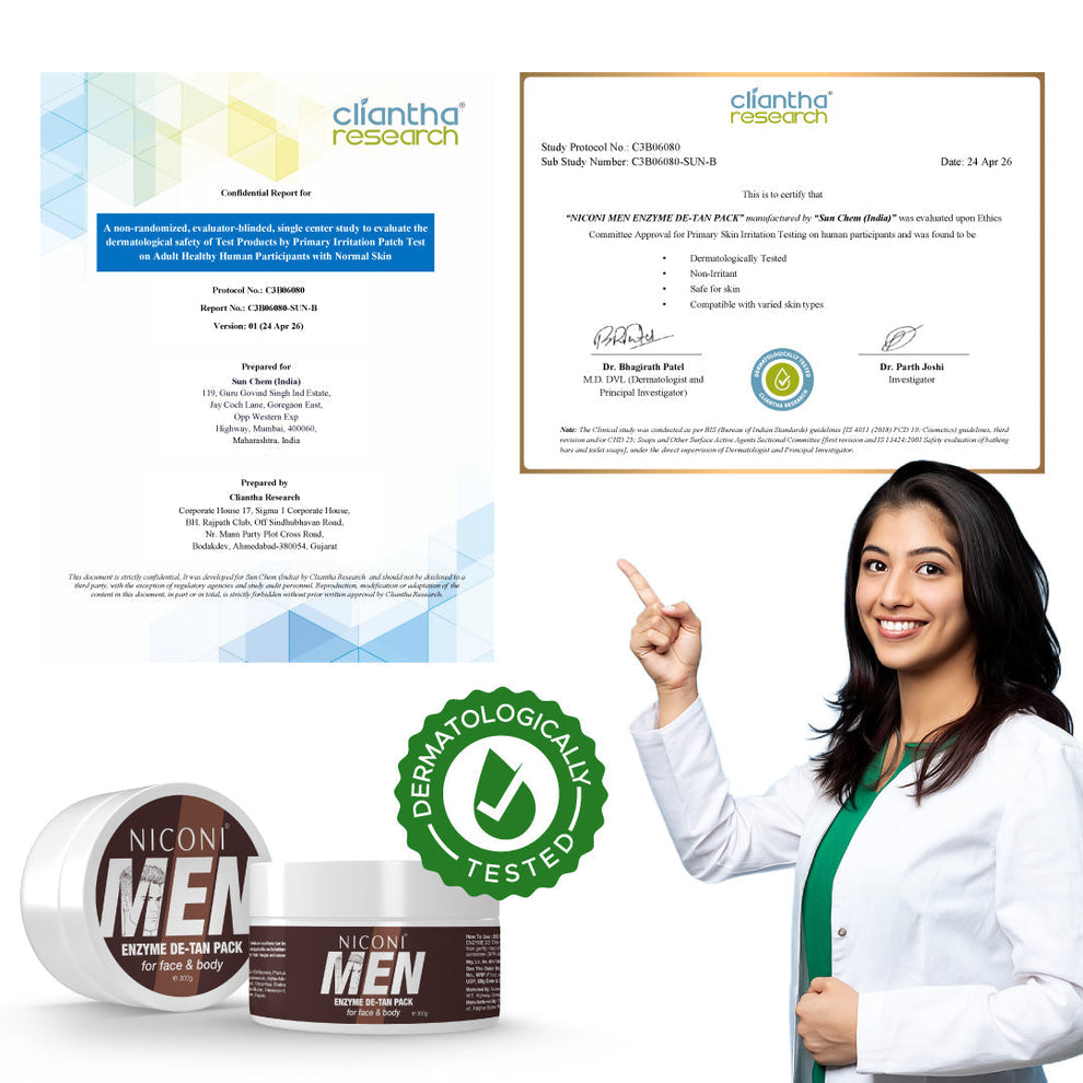 Buy 1 Get 1 FREE – Niconi Men Enzyme De-Tan Pack (300g Each)